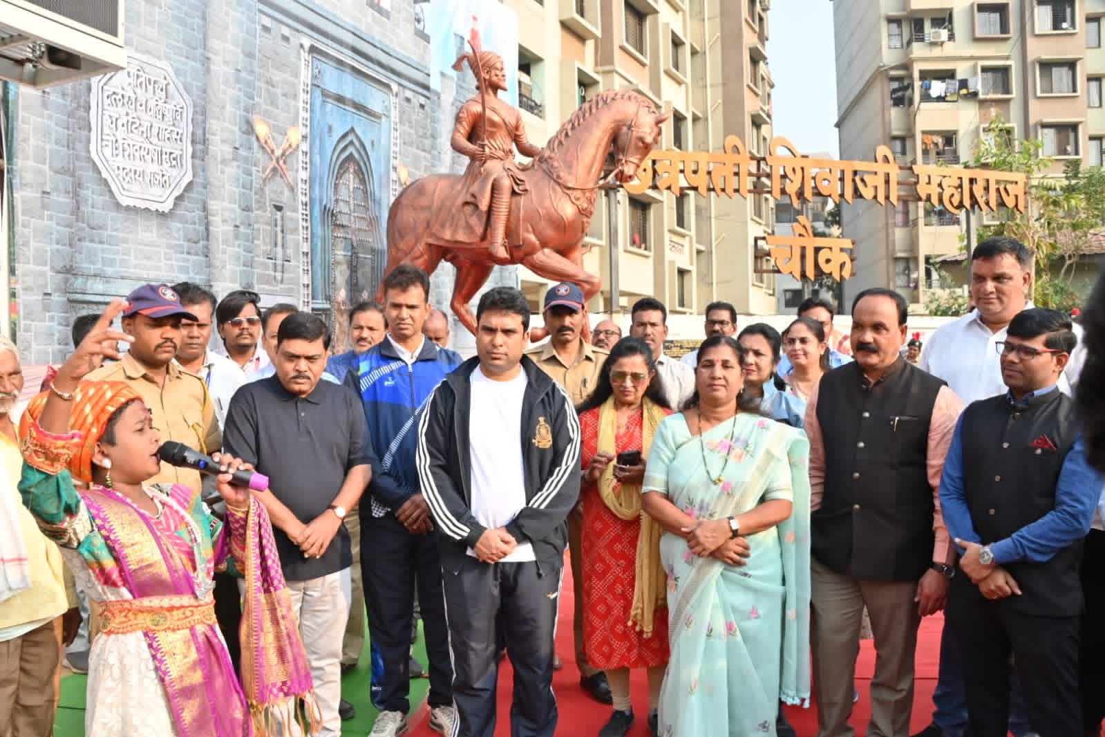 छत्रपती शिवाजी महाराज जयंतीनिमित्त भव्य पदयात्रा