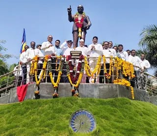 निलंग्यात डॉ. बाबासाहेब आंबेडकर जयंती उत्साहात साजरी.