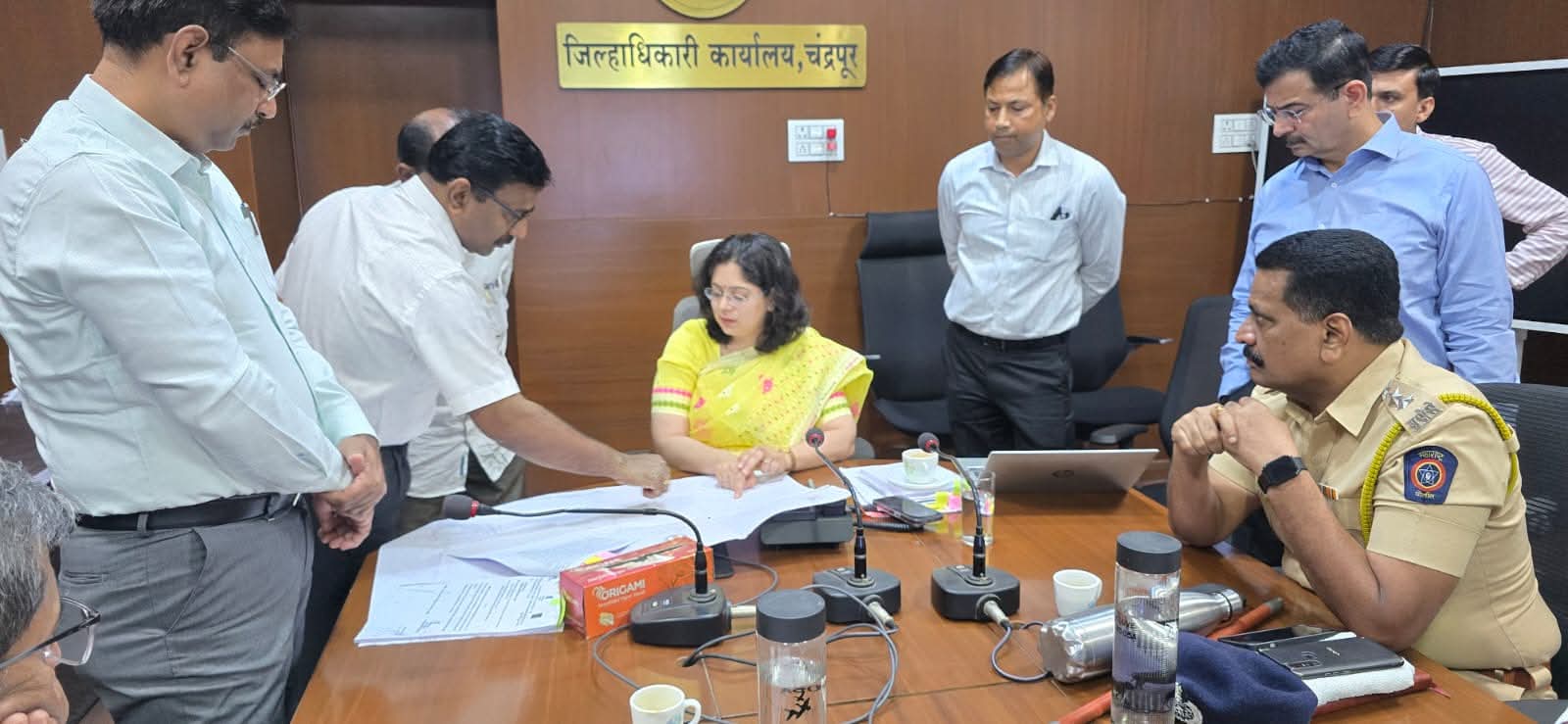 कुसुंबी व नोकारी येथे प्रत्यक्ष पाहणी करून होणार मोजणी