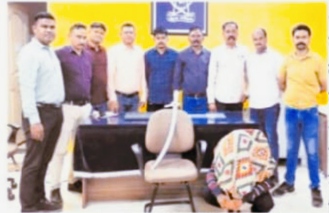 भद्रावतीत तलवारबाजाला अटक: दुधाळा तलाव परिसरात दहशत माजवणारा जेरबंद