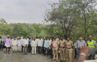बाम्बेझरी शिवारात मोजणी माणिकगड सिमेंटचे पितळ उघडे..