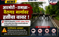 आरमोरी - रामाळा वैरागड मार्गावर हत्तीचा वावर !