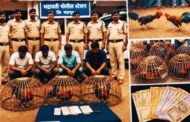 कोंबड्यांच्या झुंजीवर जुगार खेळणाऱ्या 4 जणांना अटक