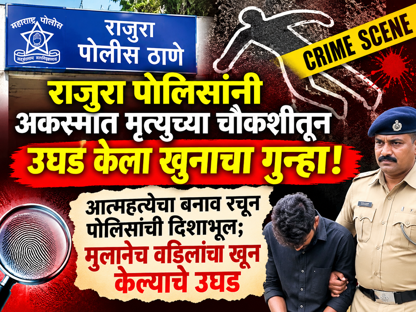 राजुरा पोलिसांनी अकस्मात मृत्यूच्या चौकशीतून उघड केला खुनाचा गुन्हा!